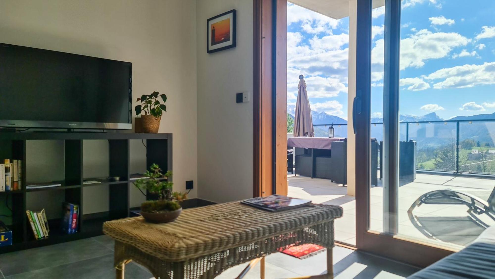 Le Berceau Des Aiguilles - Vue Montagne, Terrasse - Aravistour Apartment Saint-Jean-de-Sixt Exterior photo