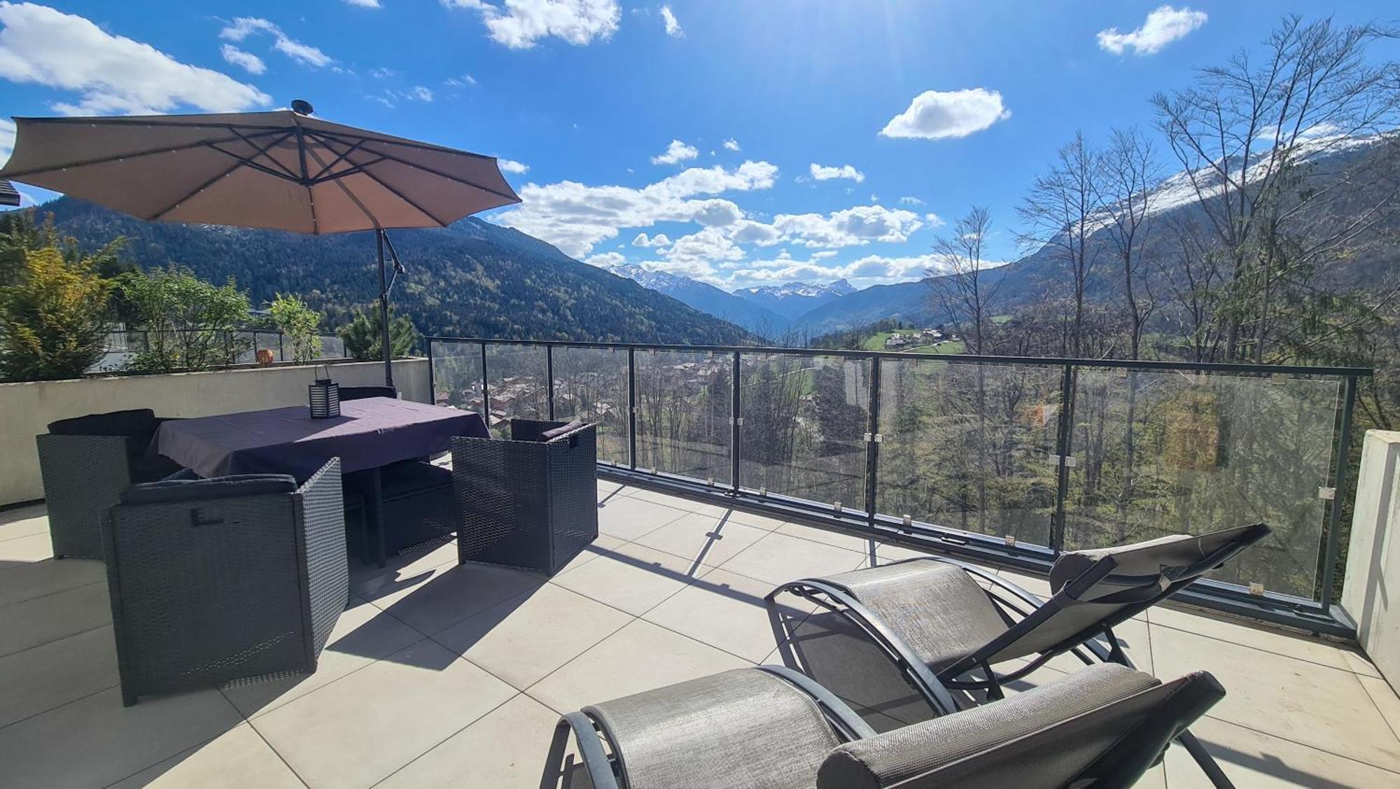 Le Berceau Des Aiguilles - Vue Montagne, Terrasse - Aravistour Apartment Saint-Jean-de-Sixt Exterior photo